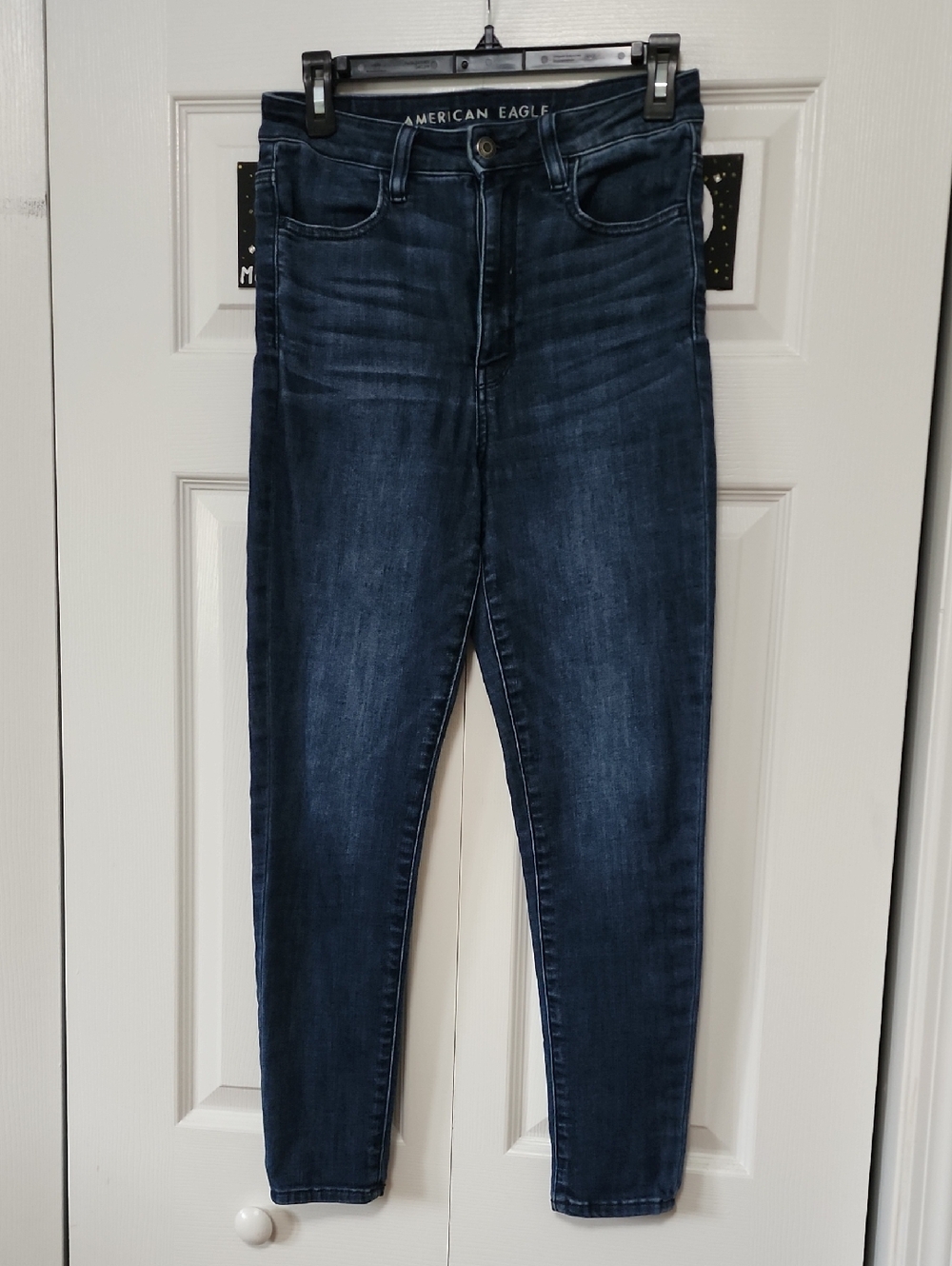 American Eagle Outfitters Women's Dark Indigo High-Rise Skinny Jeans